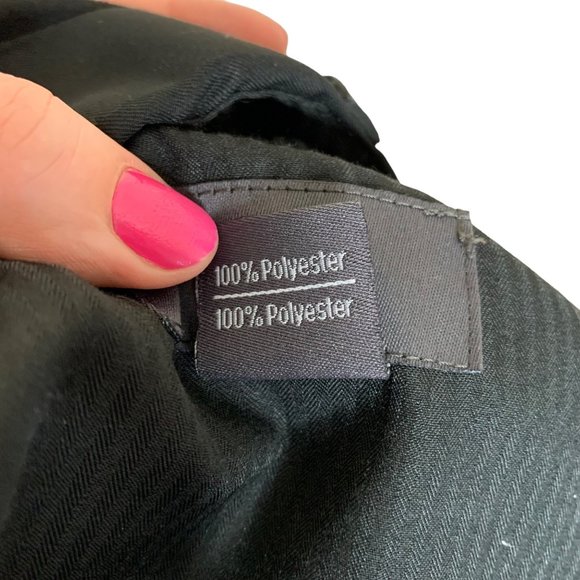 GS Dress Slacks Flat Front Trouser Relaxed Black Office Work Men's Size 46 - Picture 9 of 9